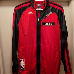 Chicago Bulls Adidas On Court Warm Up Jacket Sz M